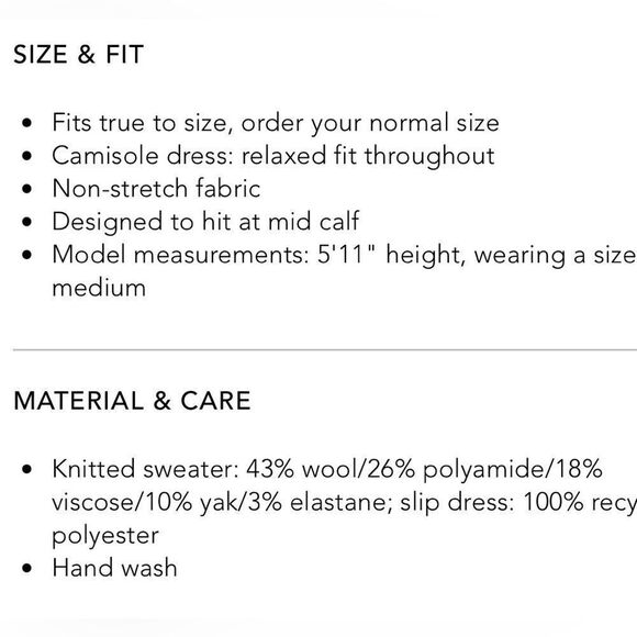 All Saints Dress Two in One Tierny Roll Neck Sweater Slip Midi Brown Camel Med - Picture 5 of 13